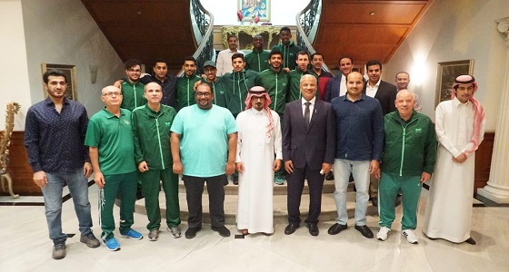 بعثة أخضر المبارزة في ضيافة سفير المملكة بالفلبين