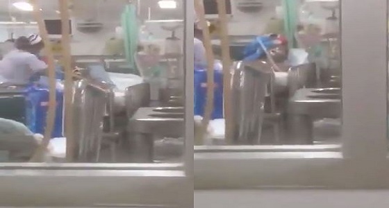 بالفيديو.. ممرضة تعتدي بالضرب على مريض داخل العناية المركزة