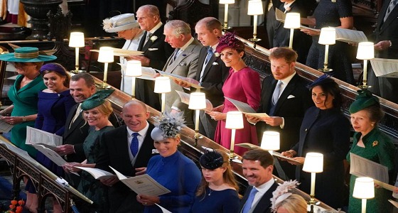 بالفيديو والصور.. إطلالتين ساحرتين لـ &#8221; كيت وميجان &#8221; في حفل زفاف حفيدة الملكة