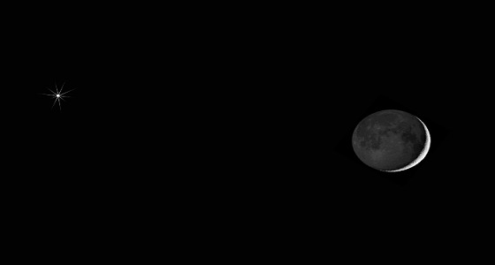 &#8221; فلكية جدة &#8221; : رصد وقوع هلال شهر صفر قرب كوكب المشترى الليلة