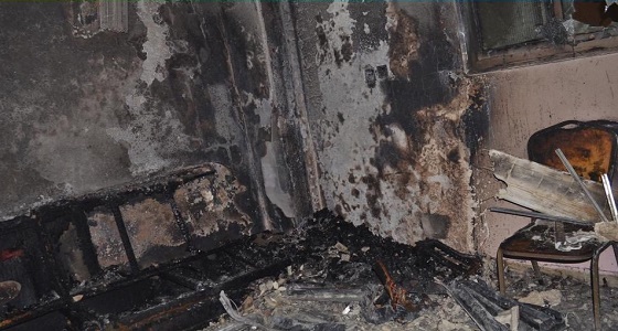 بالصور.. 15 حالة اختناق في حريق بقاعة أفراح بتبوك