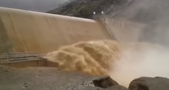 بالفيديو.. فيضان السيول بوادي وعال والمدني يحذر الأهالي بعدم مغادرة القرى