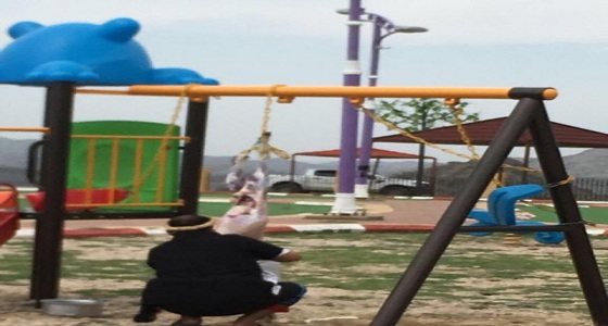 القبض على مواطن سلخ ذبيحته على أرجوحة أطفال وسط متنزه بجازان