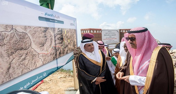 أمير الباحة يفتتح حركة السير في عدد من مشروعات الطرق بقيمة 500 مليون ريال