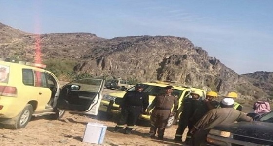” مدني الباحة ” يعثر على ثلاثة أشخاص مفقودين بوادي جرشع