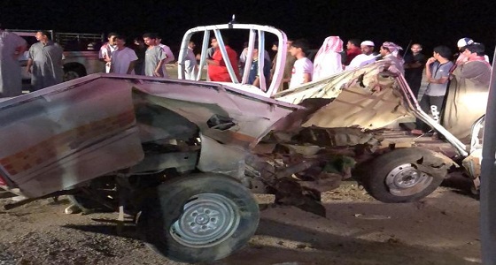 4 وفيات وحالتين اصابتهم حرجه في حادث ببارق عسير