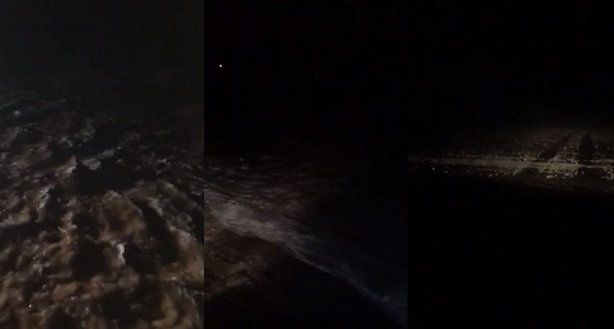 بالفيديو.. ارتواء الأرض بالماء بعد هطول أمطار رعدية على المجمعة