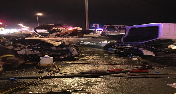 بالصور.. وفاة وإصابة 3 إثر حادث تصادم بالطائف