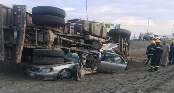 مصرع وإصابة شخصين إثر حادث مروع بالعرضيات