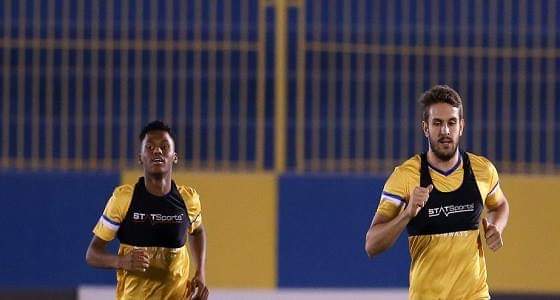 ” النصر ” يختتم تدريباته بحضور رئيس النادي استعدادًا لمباراة الغد