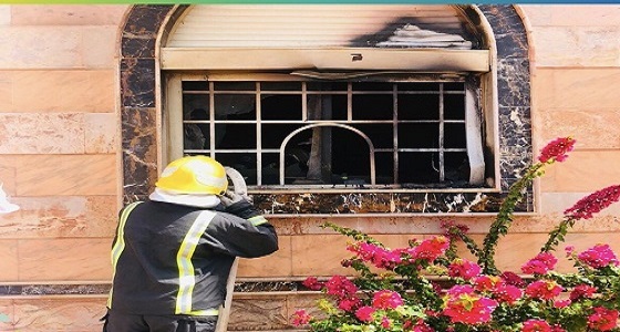 بالصور.. اندلاع حريق بأحد المنازل في نجران دون إصابات