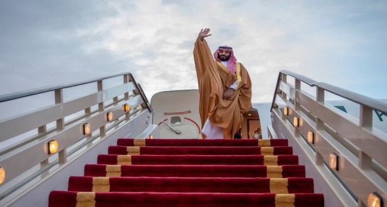 بالصور.. سمو ولي العهد يغادر محافظة طريف بمنطقة الحدود الشمالية