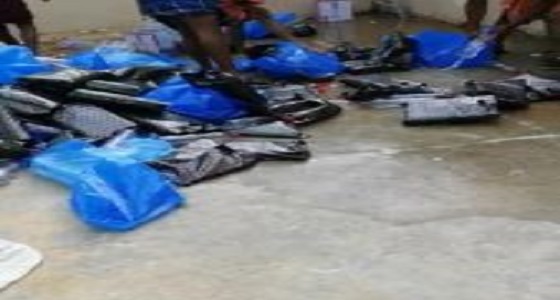 بالصور.. ” الأمر بالمعروف ” تتلف مصنع للخمور بالرياض