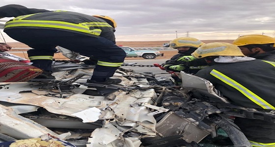 وفاة سائق إثر حادث تصادم مروع على طريق ” الرياض- المجمعة “