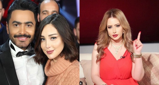 بالفيديو.. ” العيدان ” تكذب تامر حسني في حديثه عن قصة حب زوجته