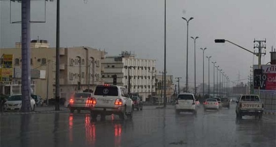 أمطار على محافظة محايل