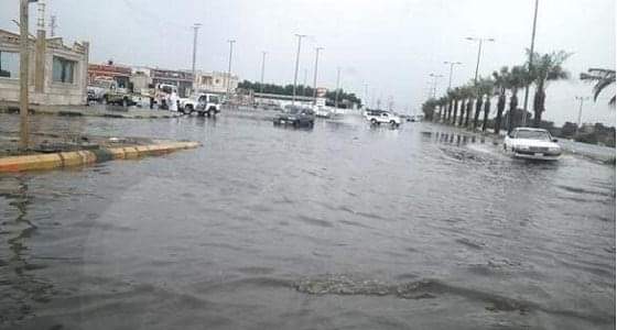 هطول أمطار غزيرة على جدة والمراكز التابعة لها