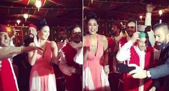 بالفيديو.. غادة عبد الرازق تبهر جمهورها بالرقص على ” الدقة المراكشية “