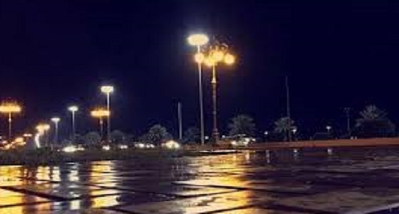 أمطار على منطقة تبوك