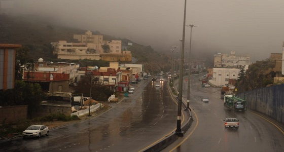 أمطار على منطقة الباحة
