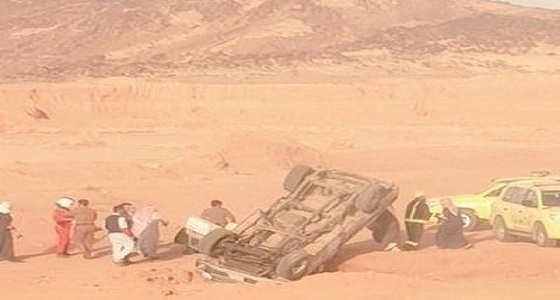 نزال وحبيب الشمري يتعرضا لحادث في ” رالي حائل “