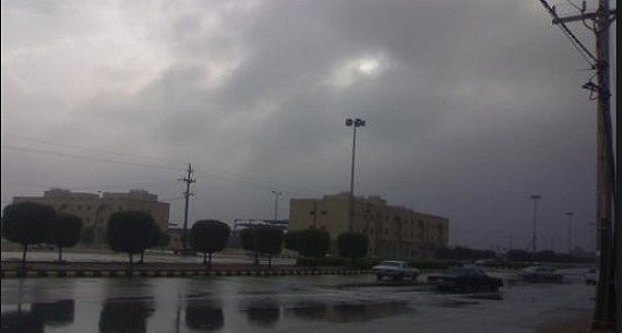  هطول أمطار من خفيفة الى متوسطة على حفر الباطن