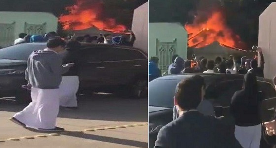 ” طالب ” وراء حريق خيمة بثانوية اليمامة..والجهات المختصة تحقق