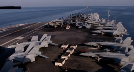 واشنطن تستعرض قوتها بحاملة طائرات في الخليج لمراقبة إيران