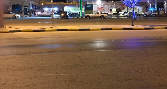 اندلاع حريق في محطة وقود بمحافظة تيماء