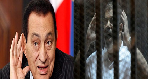 لأول مرة.. حسني مبارك ومحمد مرسي وجها لوجه