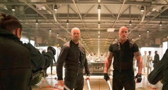 صورة أولى من كواليس تصوير فيلم Hobbs & Shaw للنجمين ذا روك وجيسون ستاثام