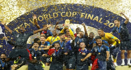 كأس العالم وفوز فرنسا ينجحان في جذب الأنظار في 2018