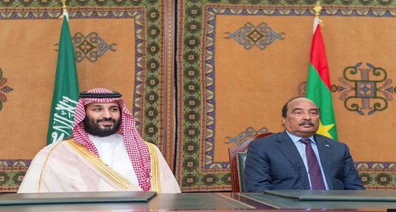 سمو ولي العهد يلتقي الرئيس الموريتاني ويعقدان اجتماعًا ثنائيًا