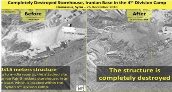 تدمير أضخم مخزن للأسلحة الإيرانية بسوريا