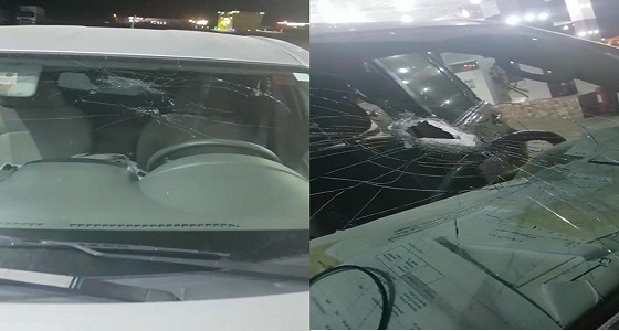 بالفيديو.. مواطن يوثق هجوم قطاع الطرق على مركبته في طريق الرين