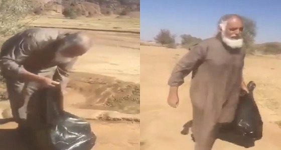 بالفيديو.. مُسن يوجه الكشاته بتنظيف الأماكن قبل مغادرتهم