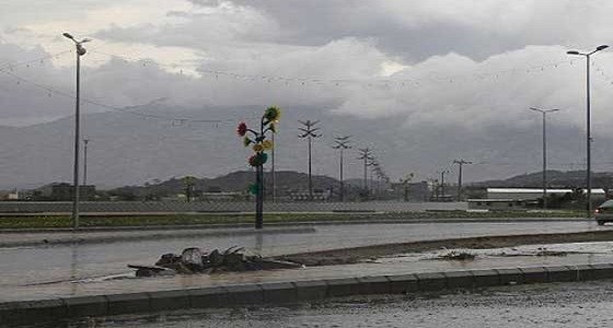 هطول أمطار متفرقة على جازان