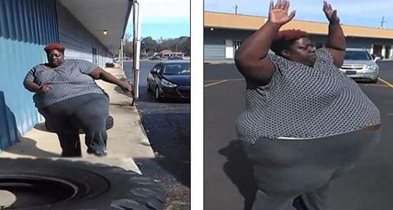 بالفيديو.. امرأة تكافح سمنتها المفرطة من أجل ابنتها