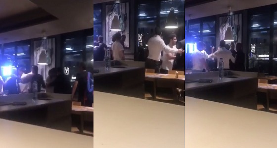بالفيديو.. صاحب مطعم سوري في لندن يطرد فهد بن حمد بن جاسم ومرافقيه