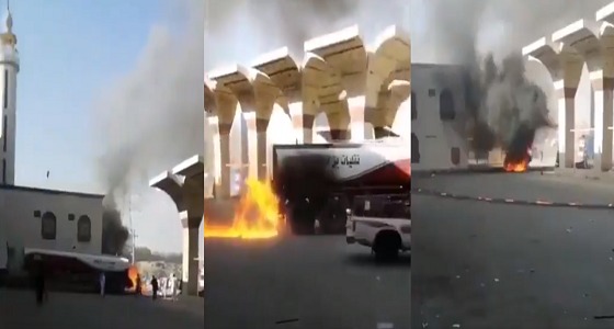 بالفيديو.. شجاعة مواطن أنقذ محطة وقود من كارثة