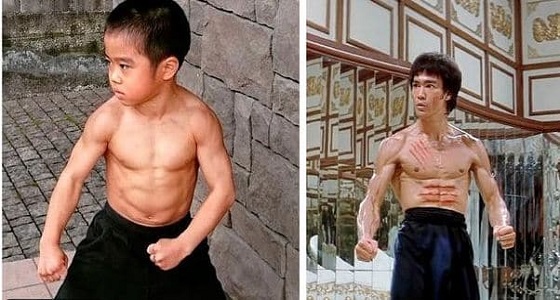 بالفيديو.. طفل يجيد الألعاب القتالية كـ ” بروس لي “