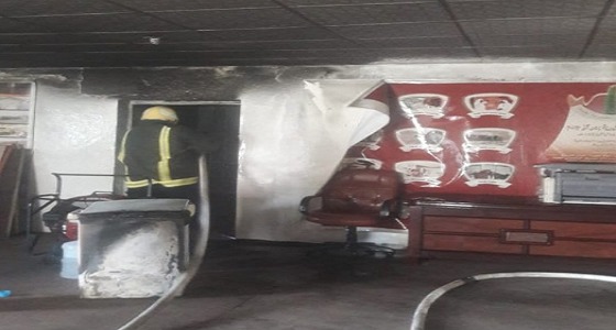 بالفيديو والصور.. حريق يلتهم جمعية خيرية بالليث