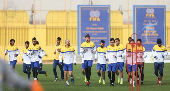 بالصور.. النصر يواصل استعداداته لمواجهة الفيحاء