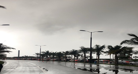 بالصور.. هطول أمطار على محافظة جدة