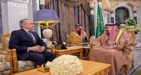 خادم الحرمين يستقبل سفير البرازيل لانتهاء عمله سفيرا لبلاده لدى المملكة