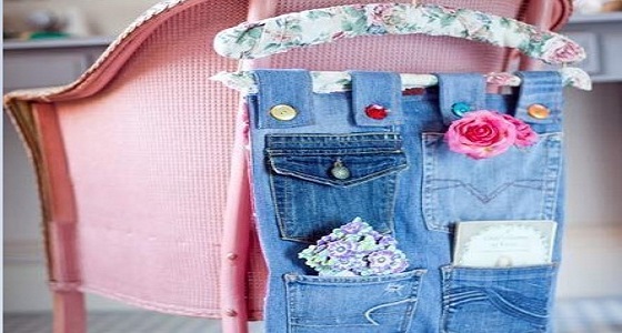بالصور.. 10 أفكار تخزينية وديكورية من الجينز القديم