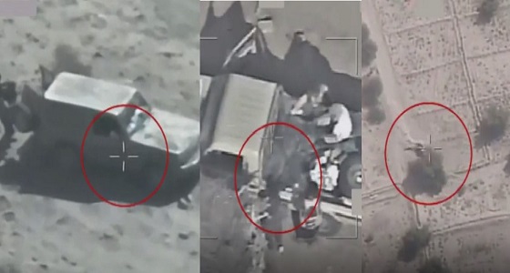 فيديو يرصد استهداف قوات التحالف للحوثيين في صعدة وحجة