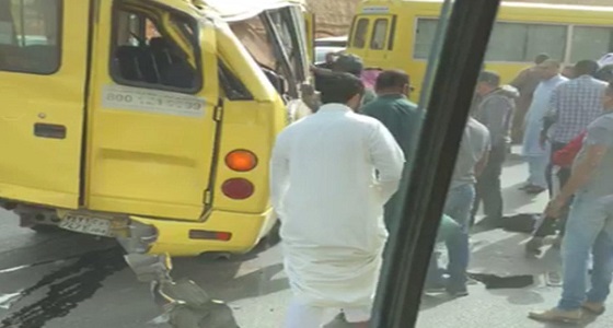 إصابة ٤ طالبات في حادث لحافلة مدرسية بالرياض