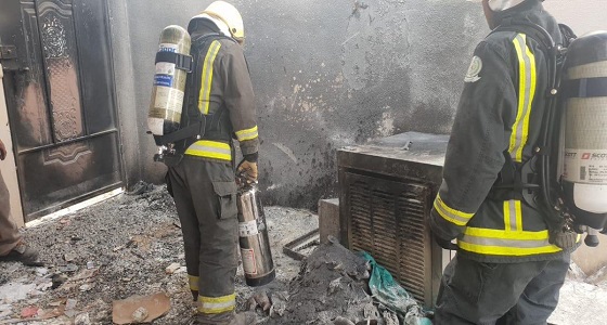 اندلاع حريق في فناء استراحة بحي البلد