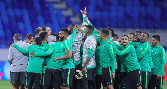 بالصور.. الأخضر يختتم استعداداته لموقعة لبنان في كأس آسيا2019